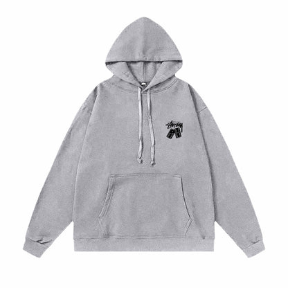 Stussy Dominoes Hoodie 'GREY'